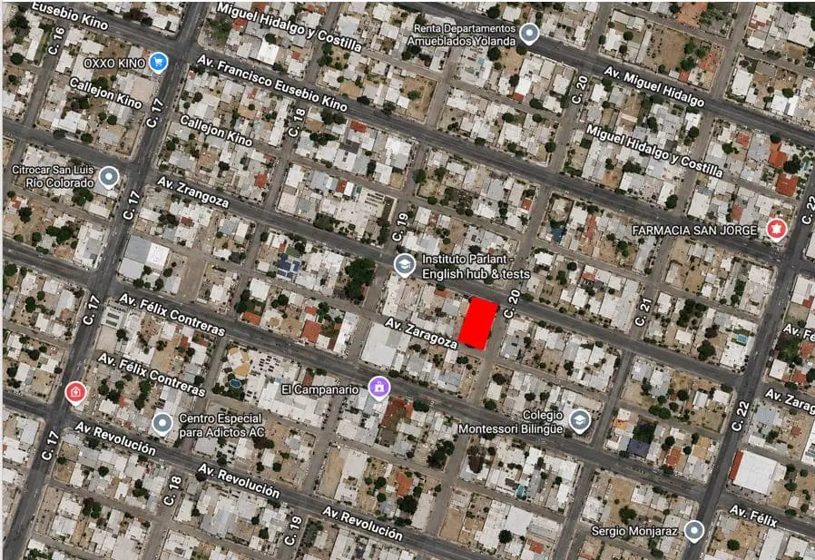 Terreno en venta en esquina Zaragoza y calle 20, S.L.R.C. Sonora