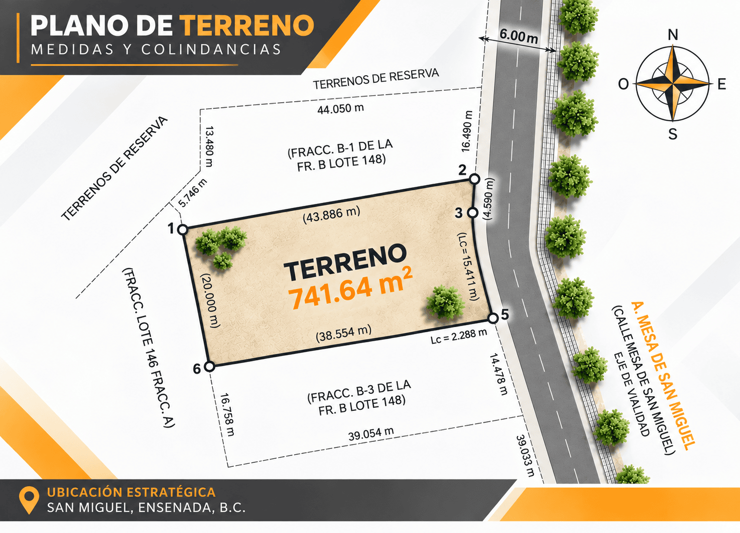 Terreno Residencial en venta en Cibolas del Mar, Ensenada, B.C.