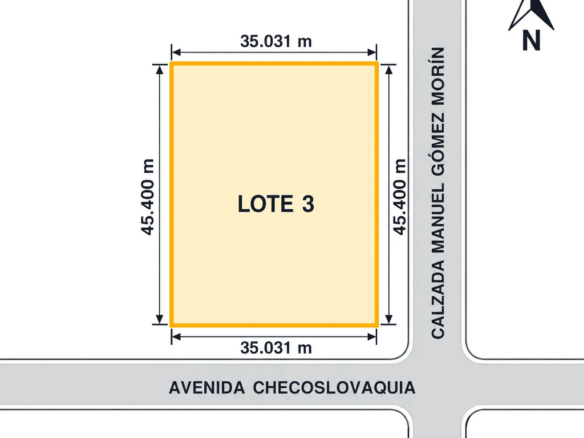 Terreno Comercial en Venta sobre Calzada Manuel Gómez Morín, Mexicali, B.C.