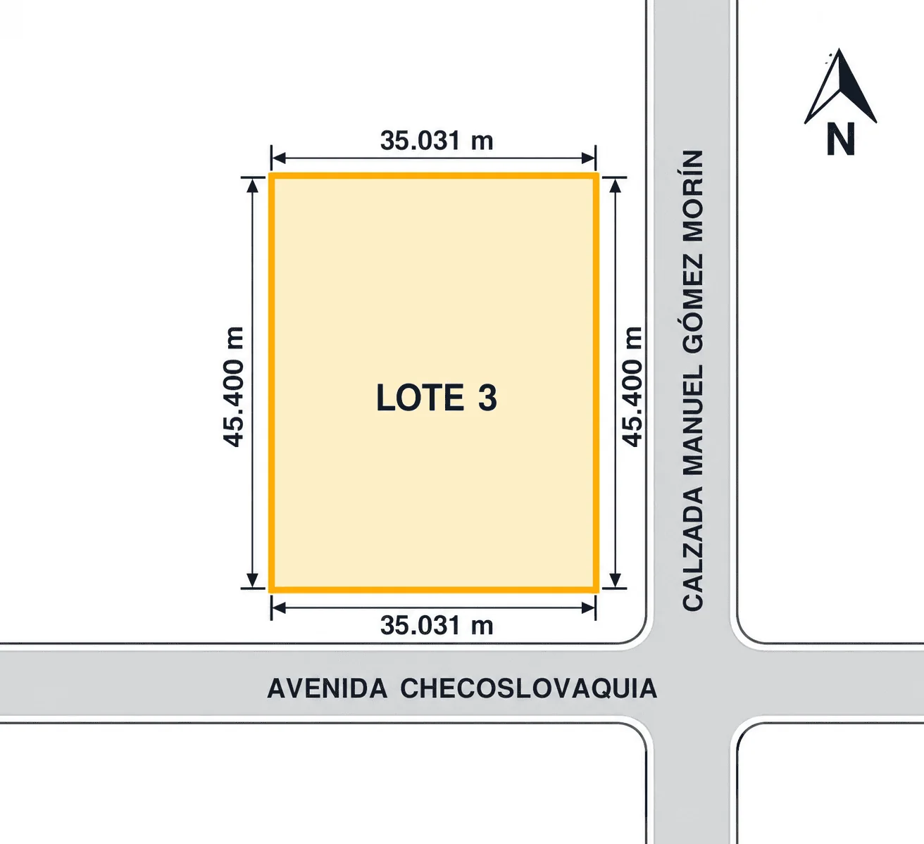 Terreno Comercial en Venta sobre Calzada Manuel Gómez Morín, Mexicali, B.C.