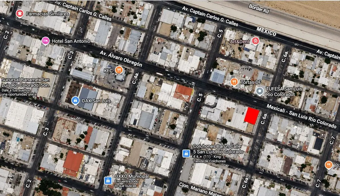 Terreno Comercial en venta en Av. Obregon y calle 6ta. S.L.R.C. Sonora
