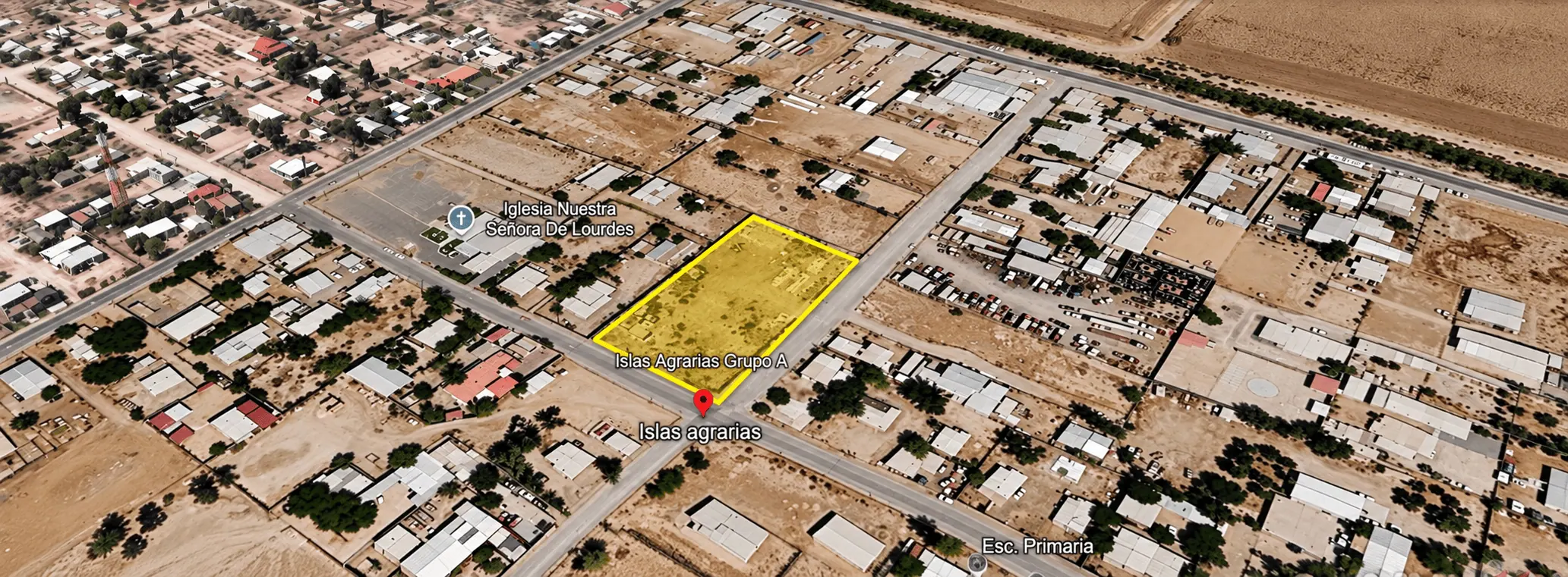 Terreno en venta en esquina en Islas Agrarias “A”, Mexicali, B.C.