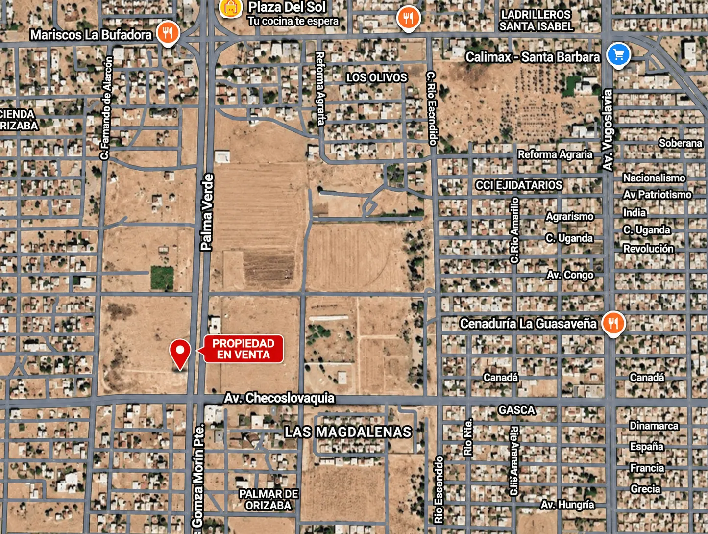 Terreno Comercial en Venta sobre Calzada Manuel Gómez Morín, Mexicali, B.C.
