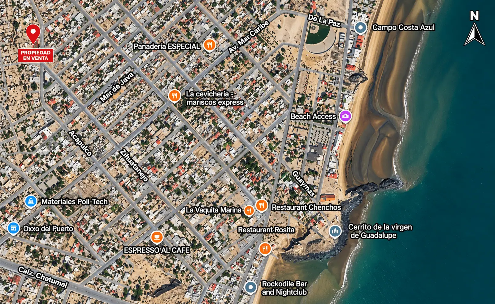 Terreno en Venta en San Felipe calle Acapulco, San Felipe, B.C.