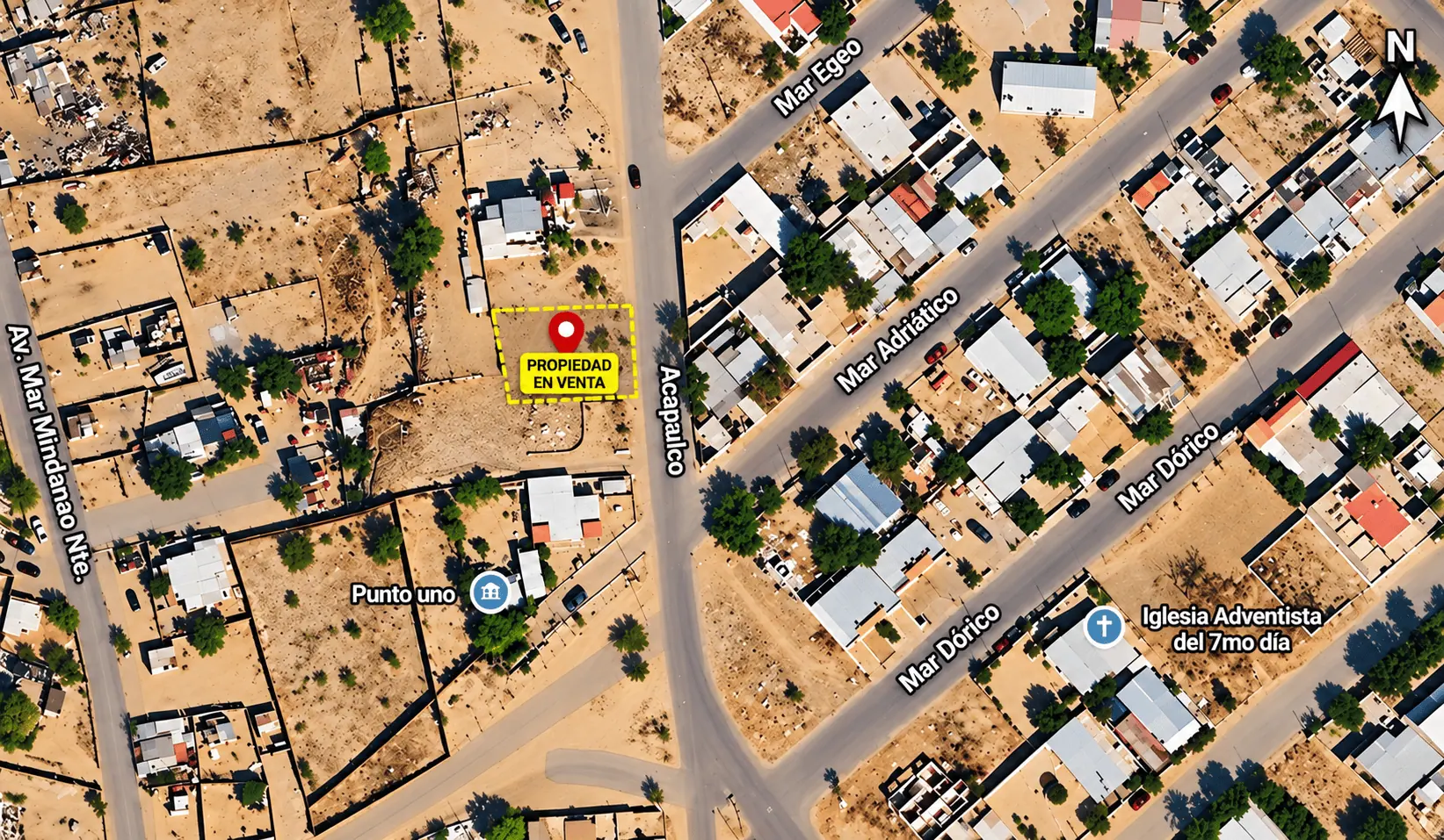 Terreno en Venta en San Felipe calle Acapulco, San Felipe, B.C.